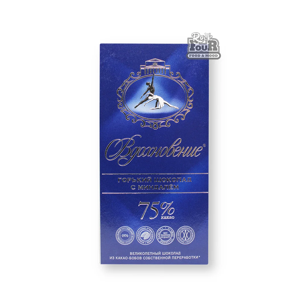 Դառը շոկոլադ «Вдохновение» նուշով 100գ